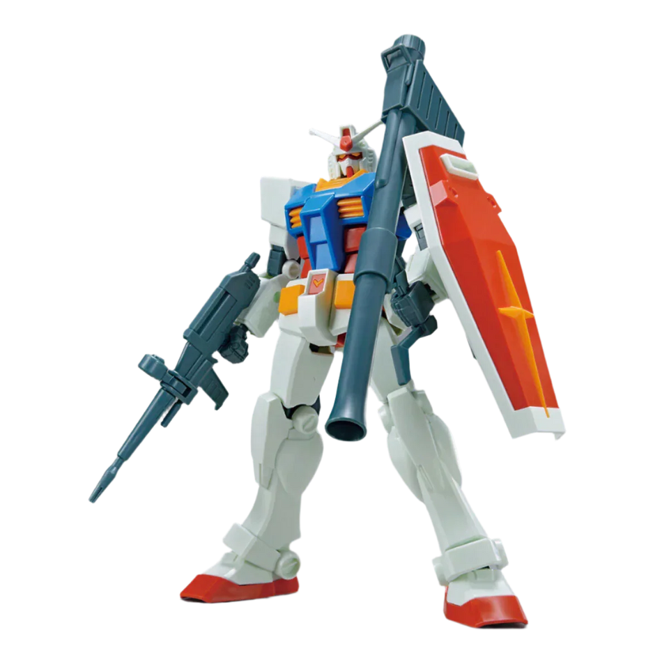 Bandai - Gunpla - EG 1/144 - Mobile Suit Gundam - RX-78-2 Gundam (Full Weapon Set)