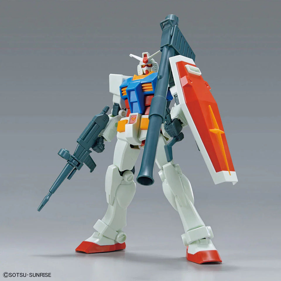 Bandai - Gunpla - EG 1/144 - Mobile Suit Gundam - RX-78-2 Gundam (Full Weapon Set)