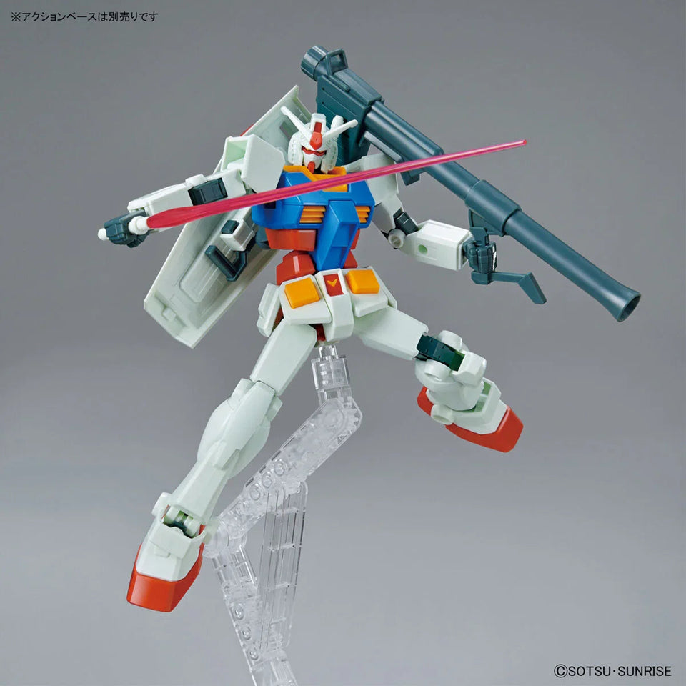 Bandai - Gunpla - EG 1/144 - Mobile Suit Gundam - RX-78-2 Gundam (Full Weapon Set)