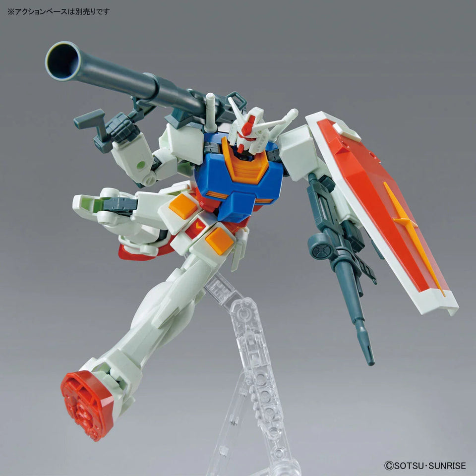 Bandai - Gunpla - EG 1/144 - Mobile Suit Gundam - RX-78-2 Gundam (Full Weapon Set)